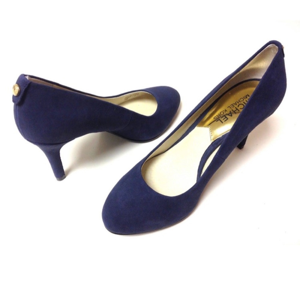 Michael Kors Navy Suede Pumps